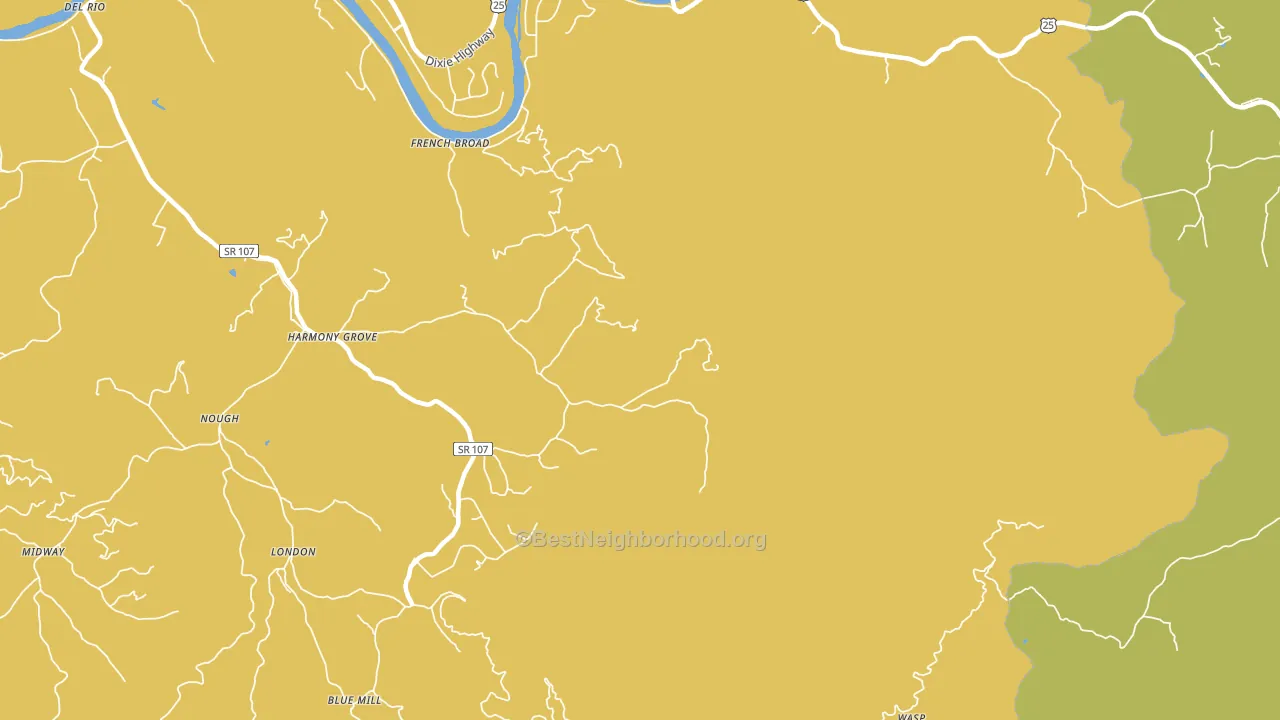 Harmony Grove, TN block-group voter-turnout map