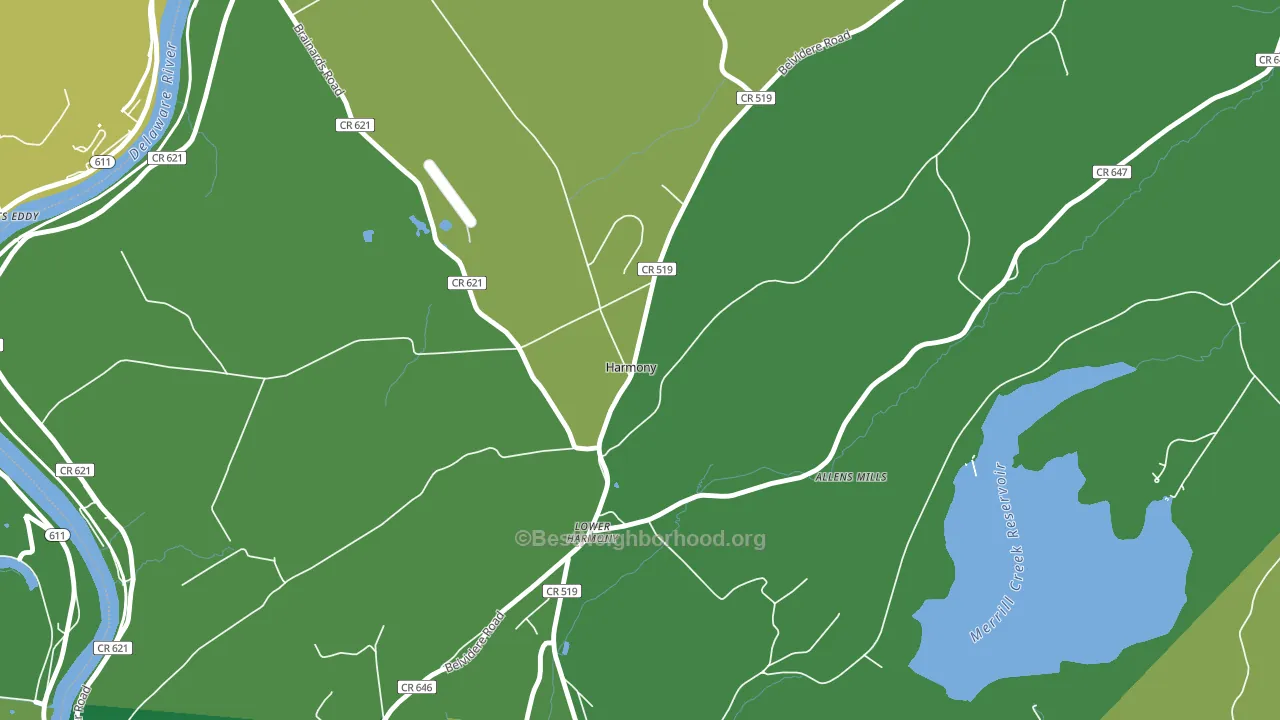 Harmony, NJ block-group voter-turnout map