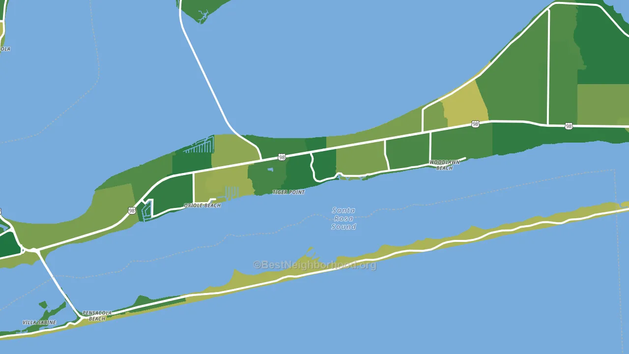 Harold, FL block-group voter-turnout map
