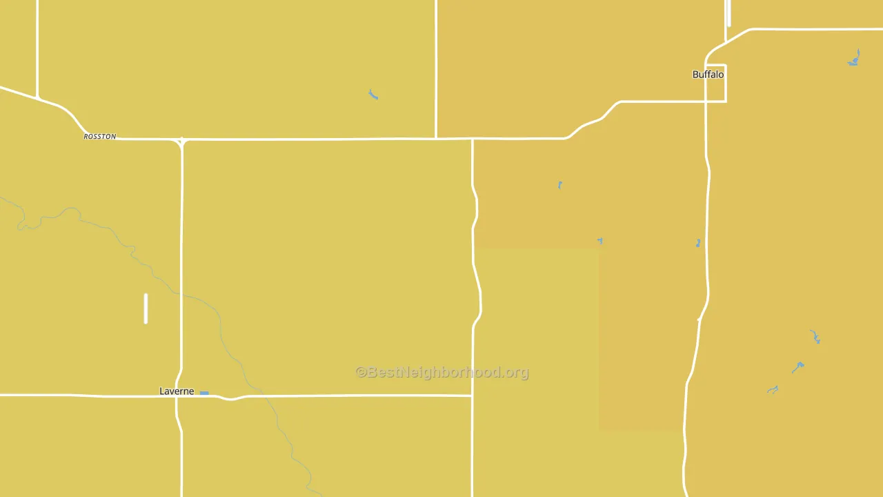 Harper County, OK block-group voter-turnout map