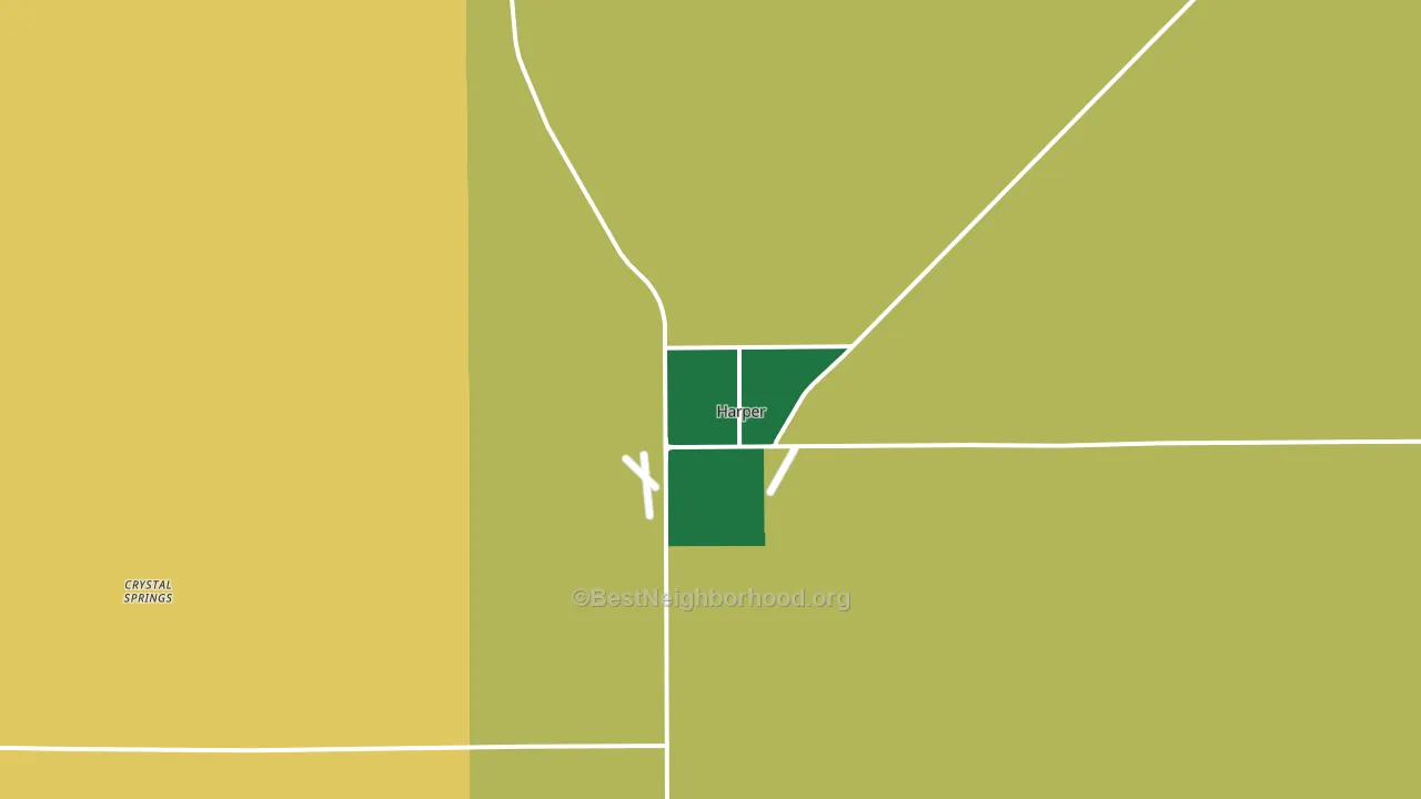 Harper, KS block-group voter-turnout map