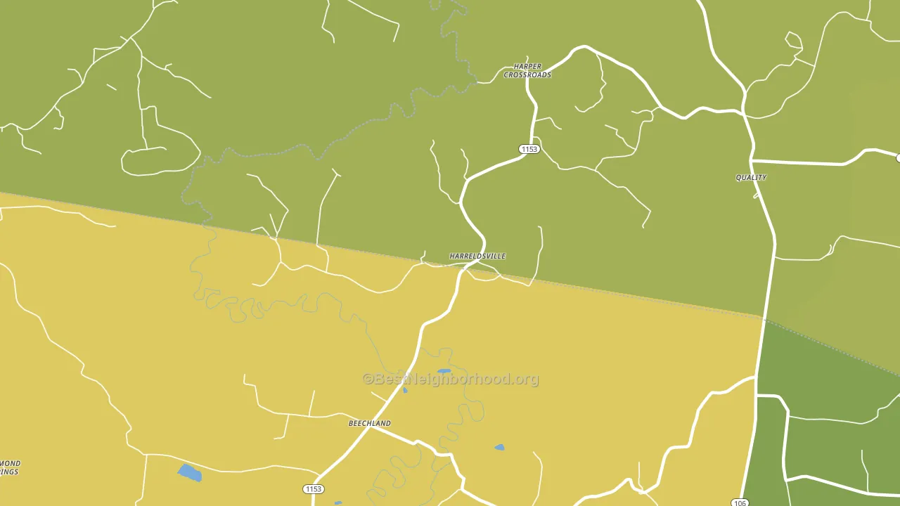 Harreldsville, KY block-group voter-turnout map