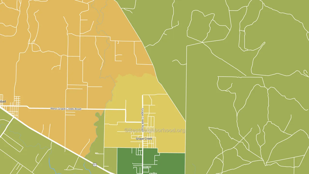 Harriet, TX block-group voter-turnout map