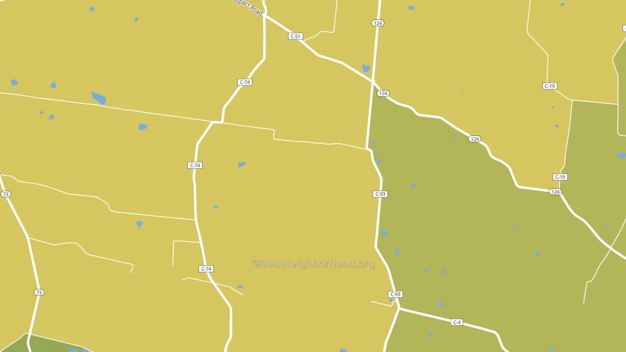 Harriett, OH block-group voter-turnout map