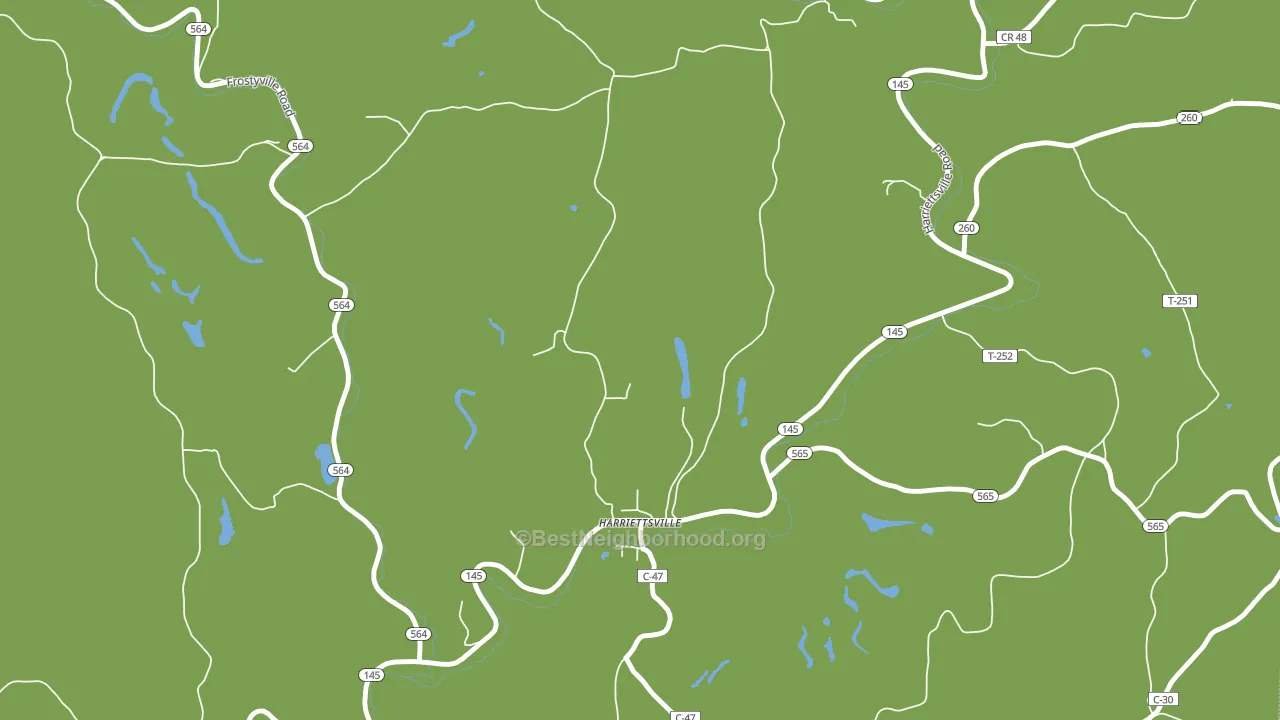 Harriettsville, OH block-group voter-turnout map