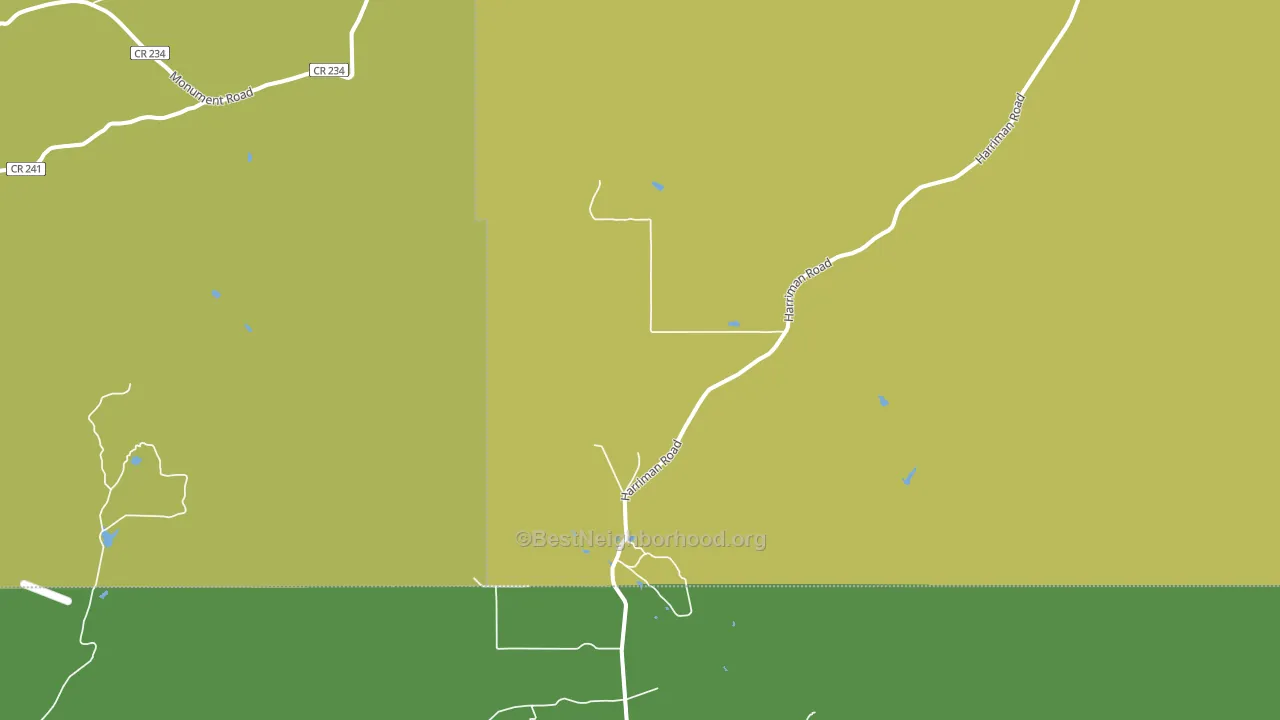 Harriman, WY block-group voter-turnout map