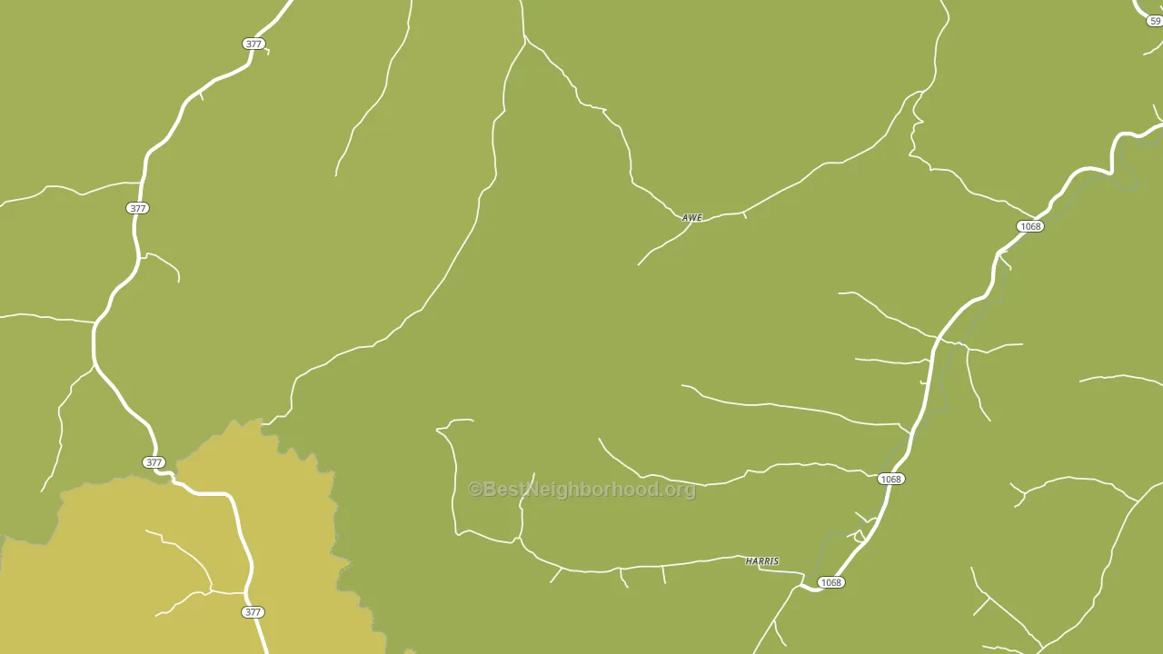 Harris, KY block-group voter-turnout map