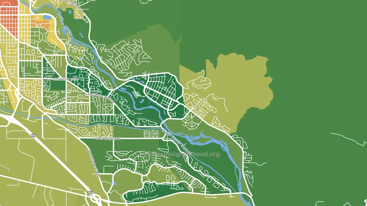 Harris Ranch, Boise, ID block-group voter-turnout map