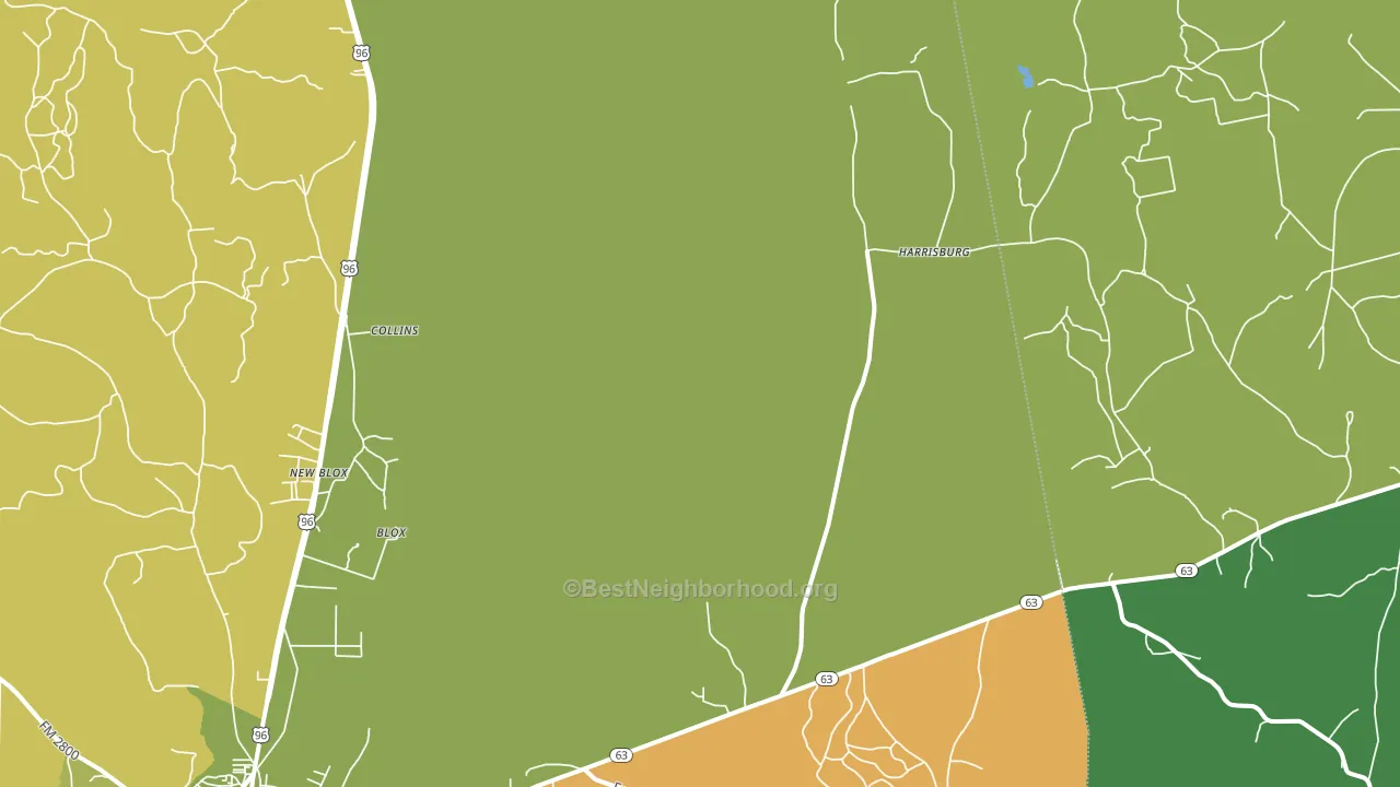 Harrisburg, TX block-group voter-turnout map