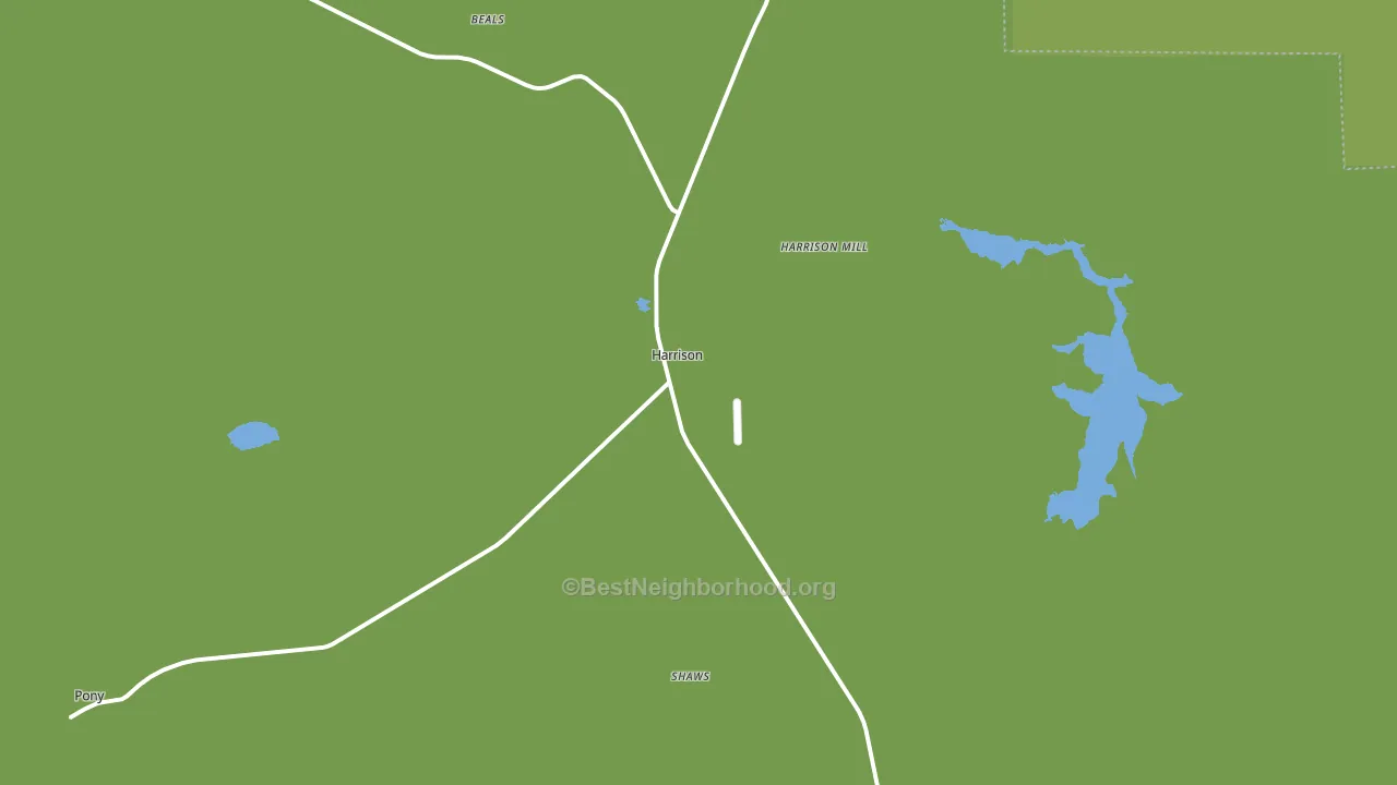 Harrison, MT block-group voter-turnout map