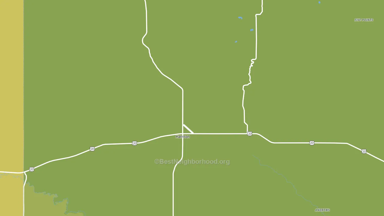 Harrison, NE block-group voter-turnout map