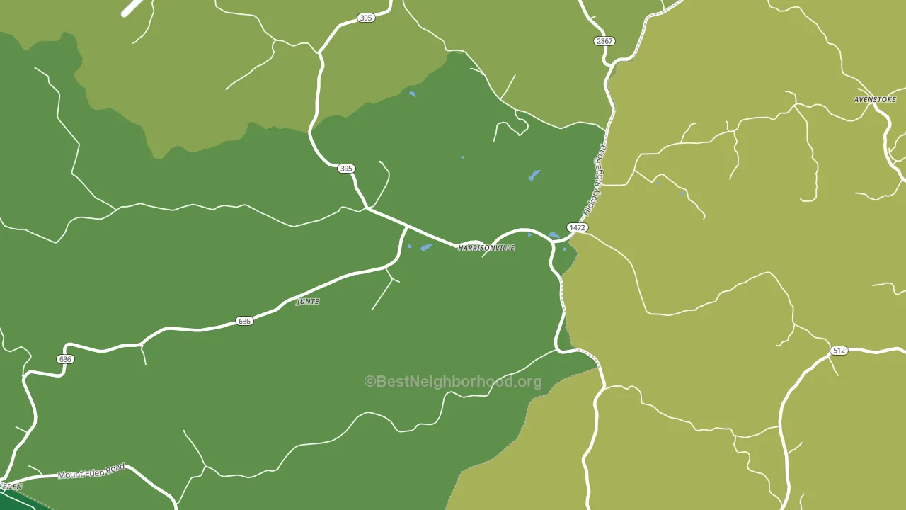 Harrisonville, KY block-group voter-turnout map