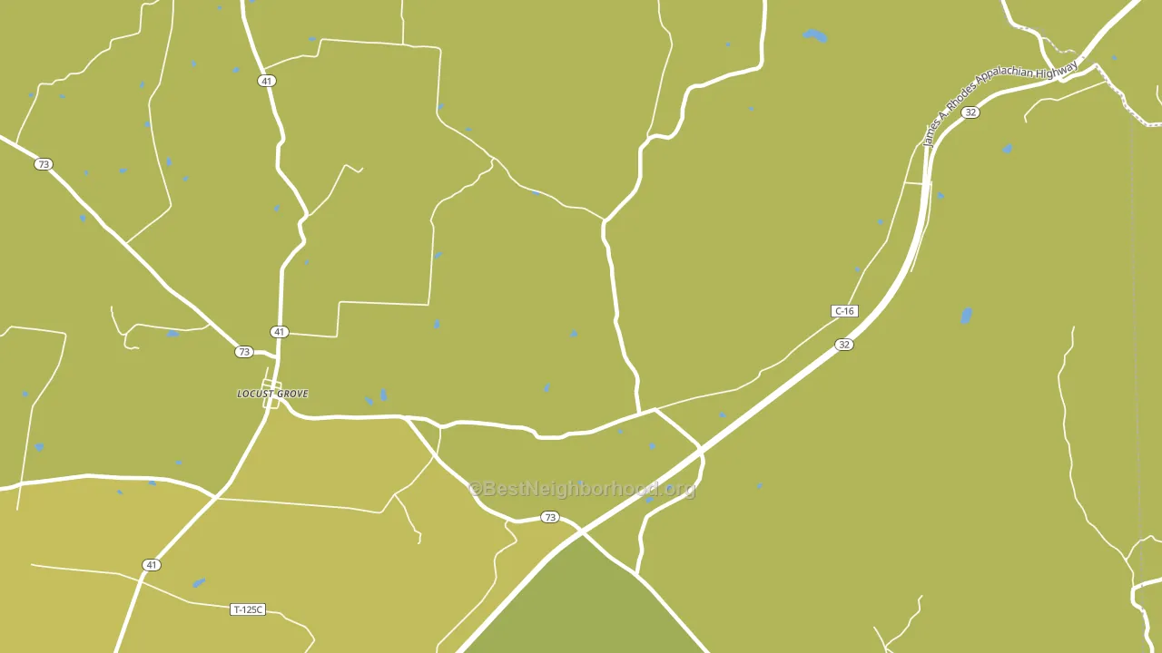 Harshasville, OH block-group voter-turnout map