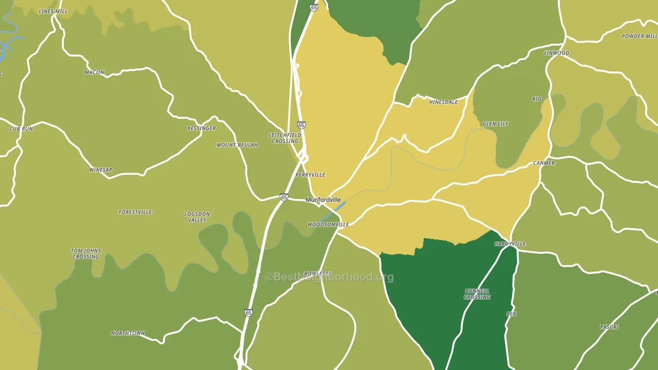 Hart County, KY block-group voter-turnout map