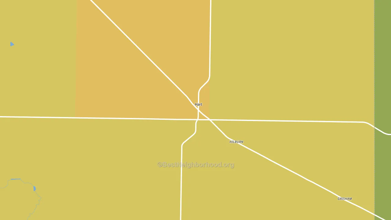 Hart, TX block-group voter-turnout map