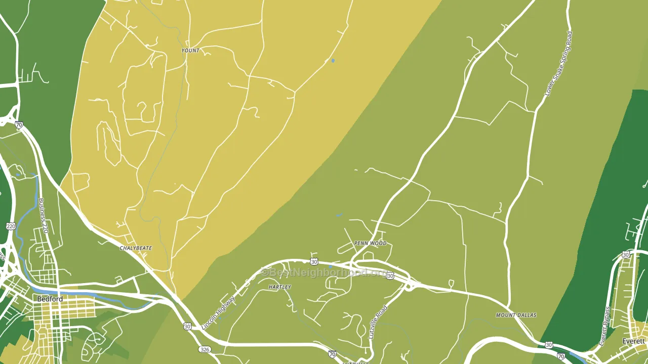 Hartley, PA block-group voter-turnout map