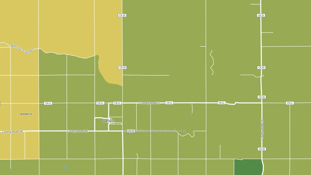 Hartman, CO block-group voter-turnout map