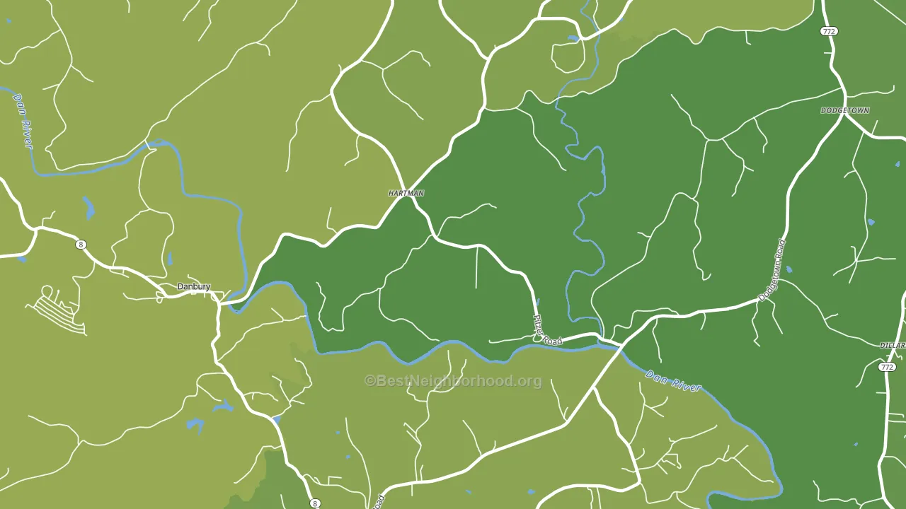 Hartman, NC block-group voter-turnout map