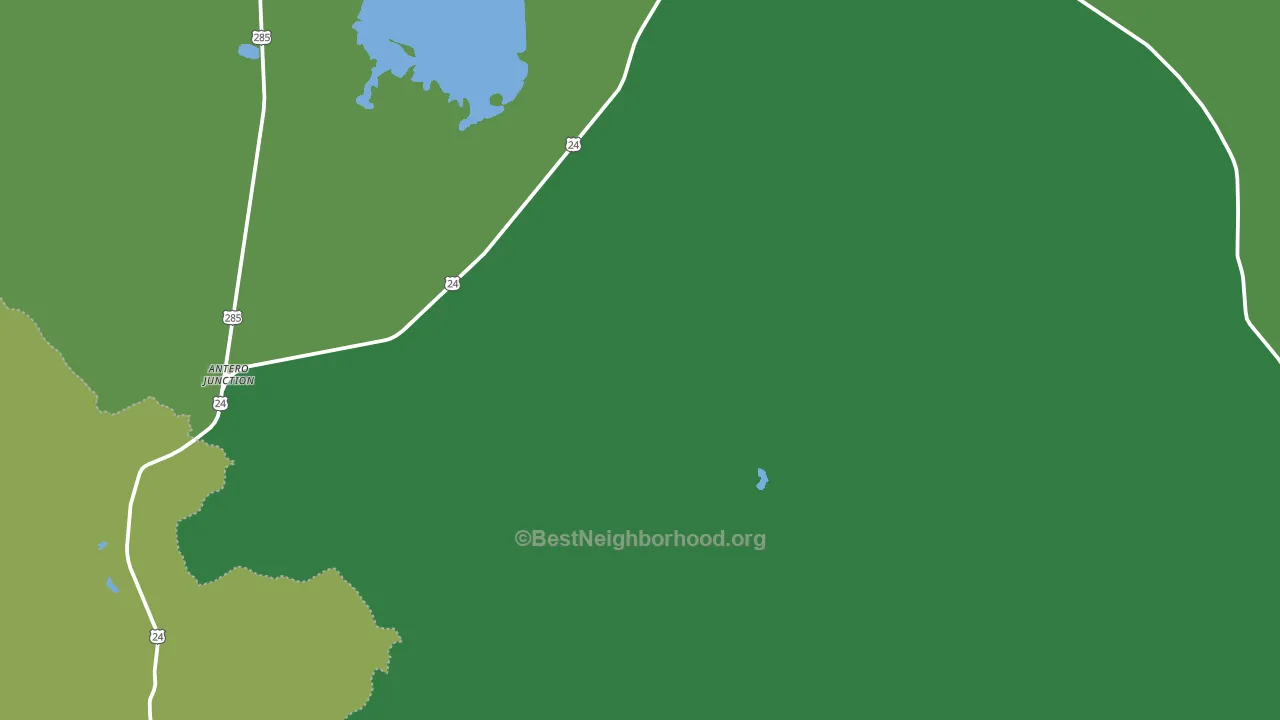 Hartsel, CO block-group voter-turnout map
