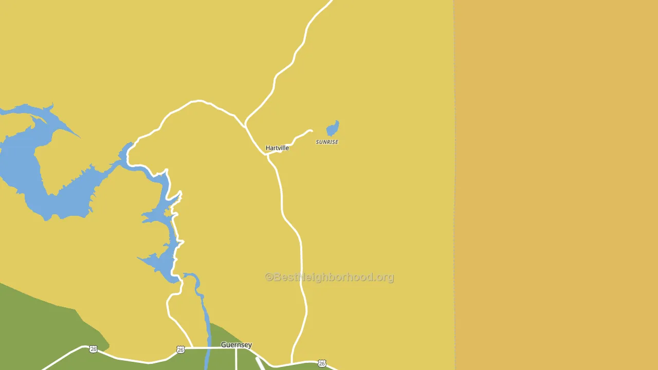 Hartville, WY block-group voter-turnout map