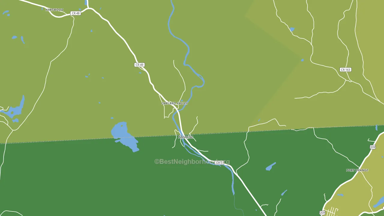 Hartwood, NY block-group voter-turnout map