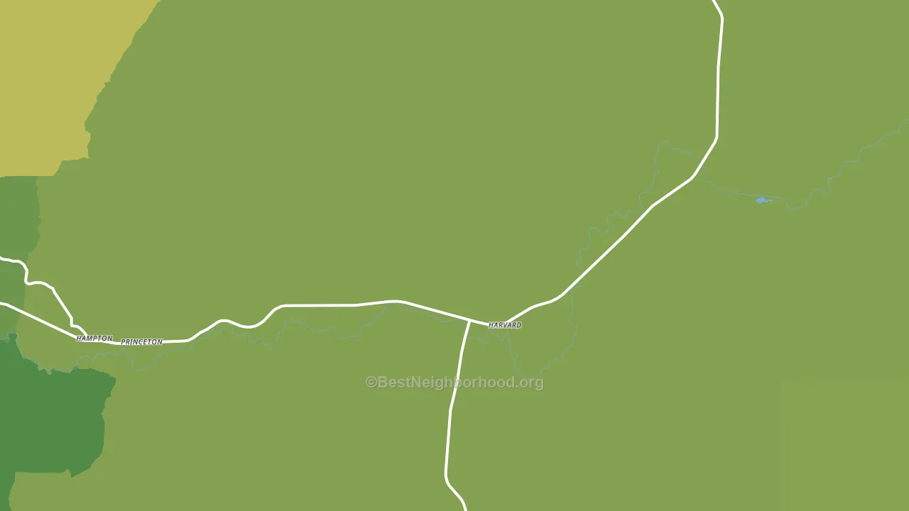 Harvard, ID block-group voter-turnout map