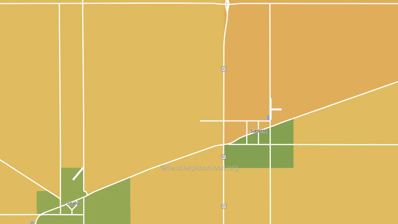 Haskell County, KS block-group voter-turnout map