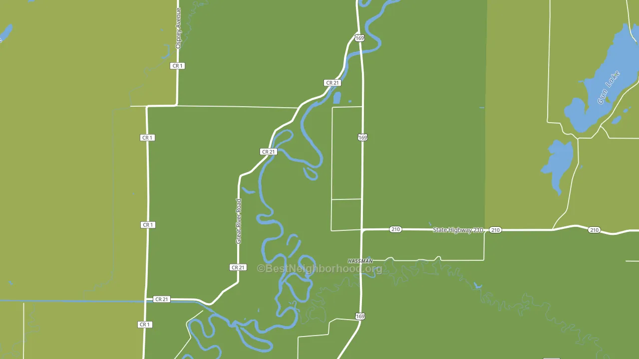 Hassman, MN block-group voter-turnout map