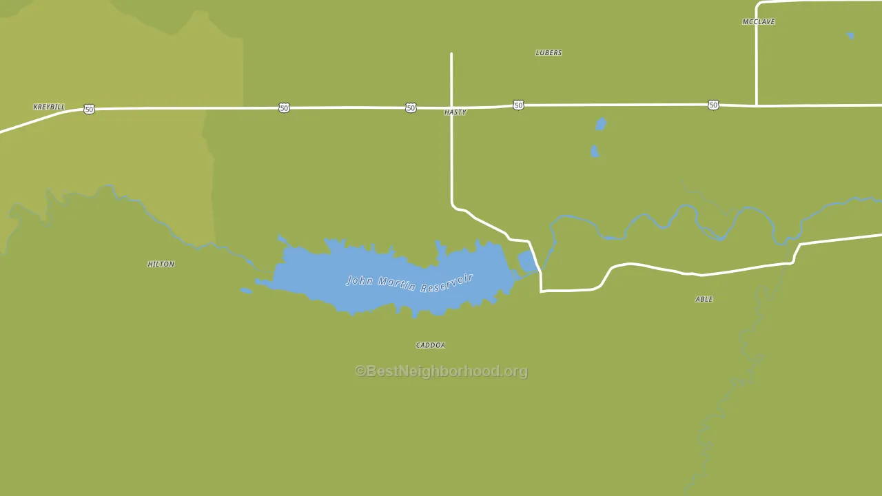 Hasty, CO block-group voter-turnout map