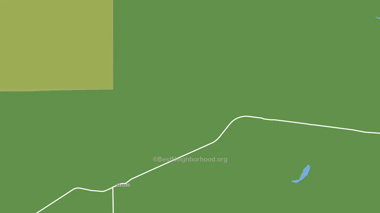 Haswell, CO block-group voter-turnout map