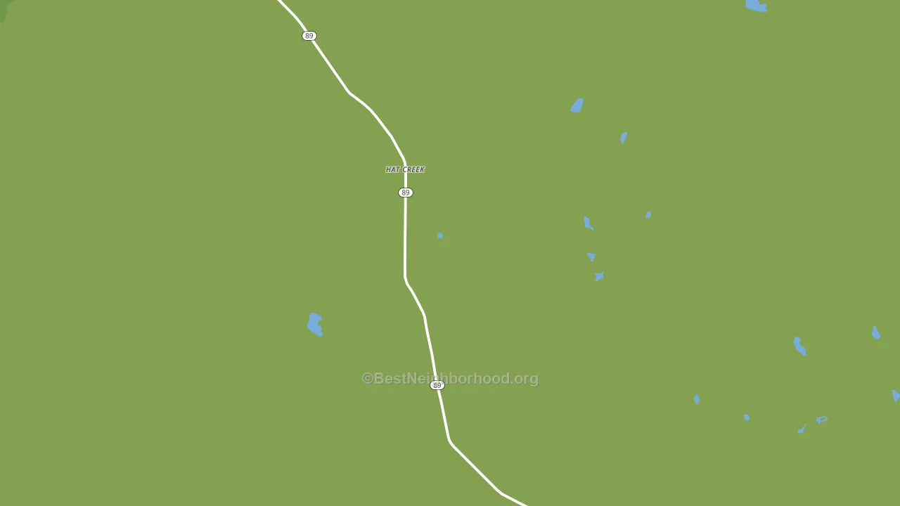 Hat Creek, CA block-group voter-turnout map