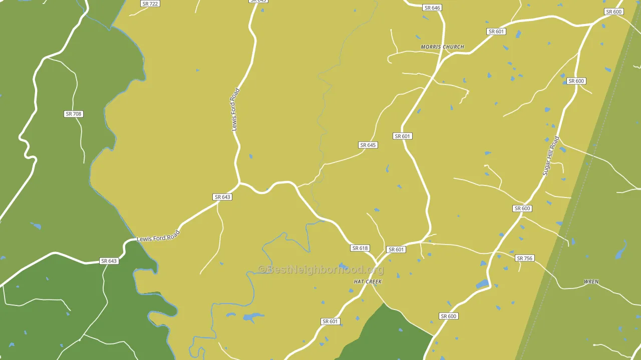 Hat Creek, VA block-group voter-turnout map