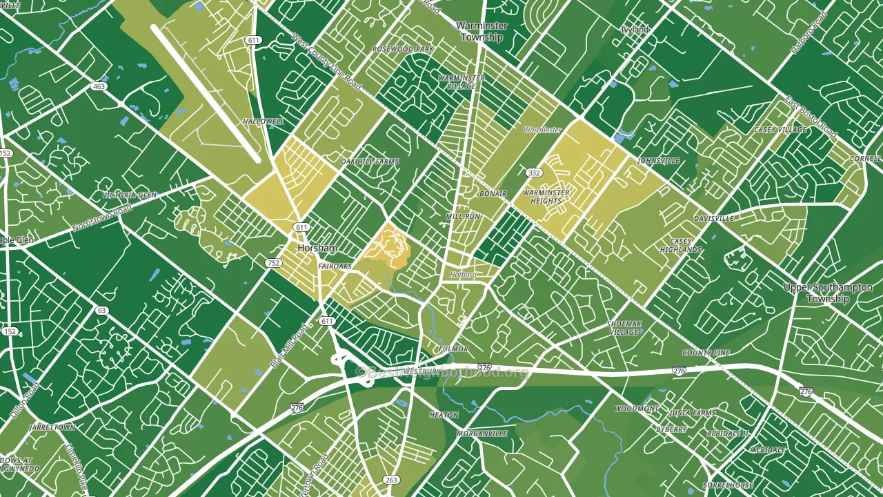 Hatboro, PA block-group voter-turnout map