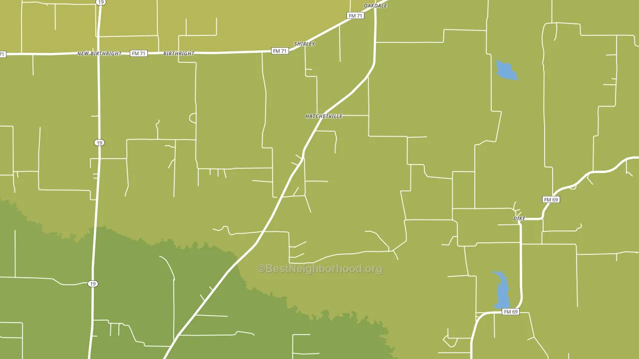 Hatchetville, TX block-group voter-turnout map