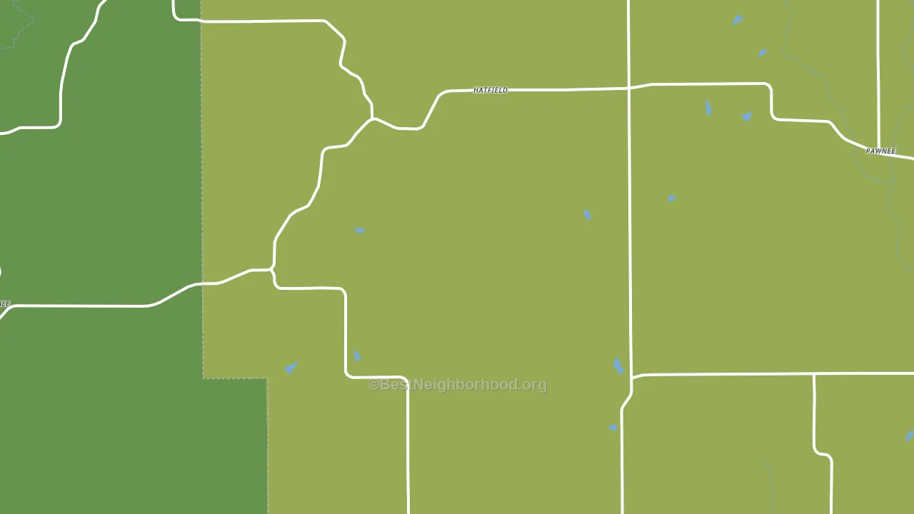Hatfield, MO block-group voter-turnout map