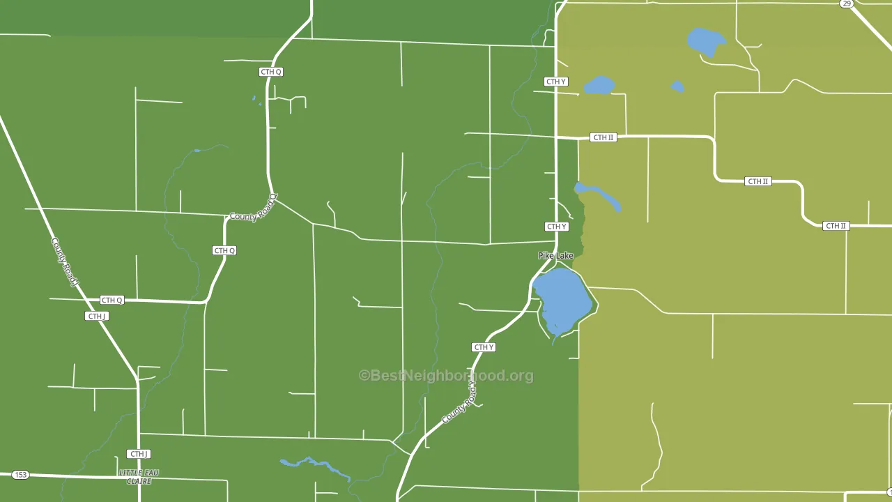 Hatley, WI block-group voter-turnout map