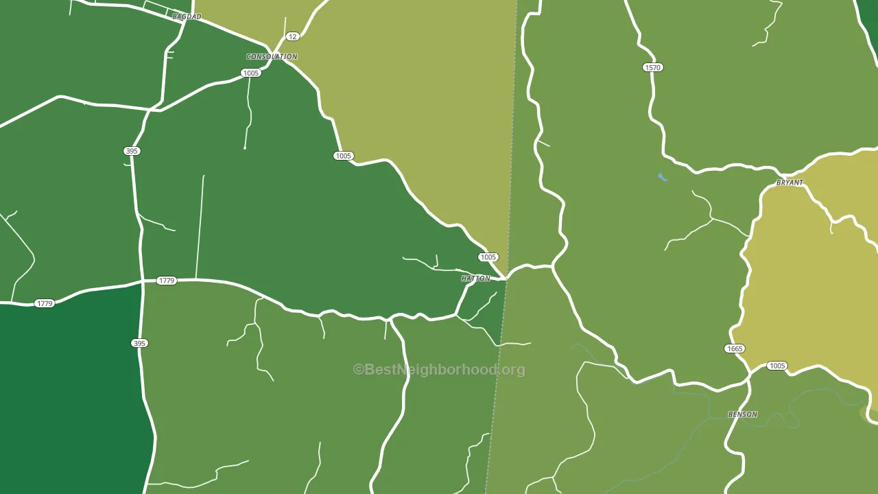 Hatton, KY block-group voter-turnout map