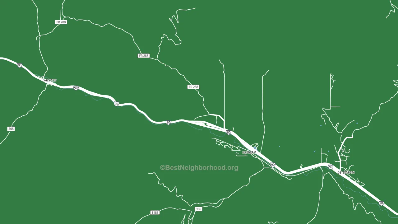 Haugan, MT block-group voter-turnout map