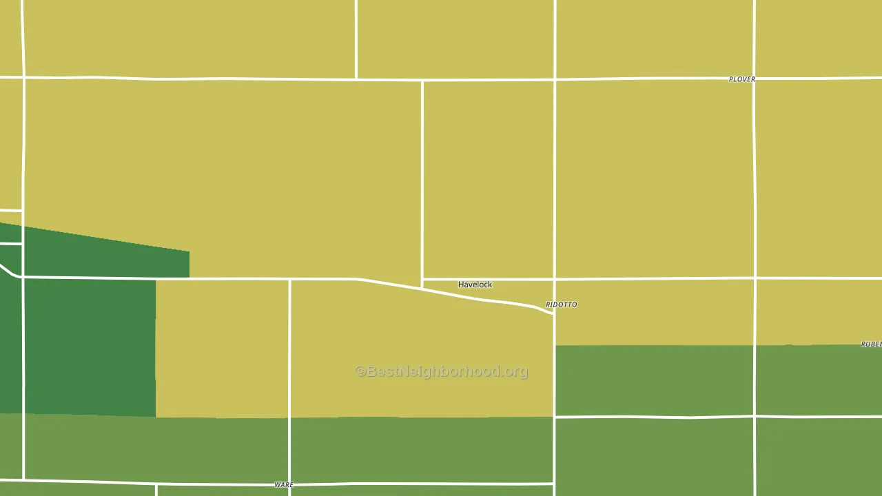 Havelock, IA block-group voter-turnout map