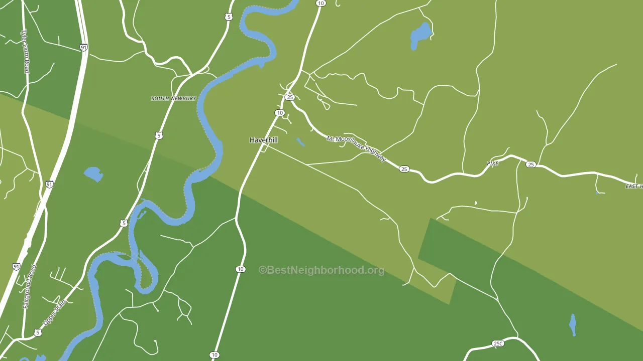 Haverhill, NH block-group voter-turnout map