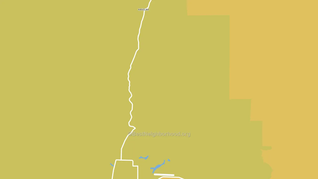 Havilah, CA block-group voter-turnout map
