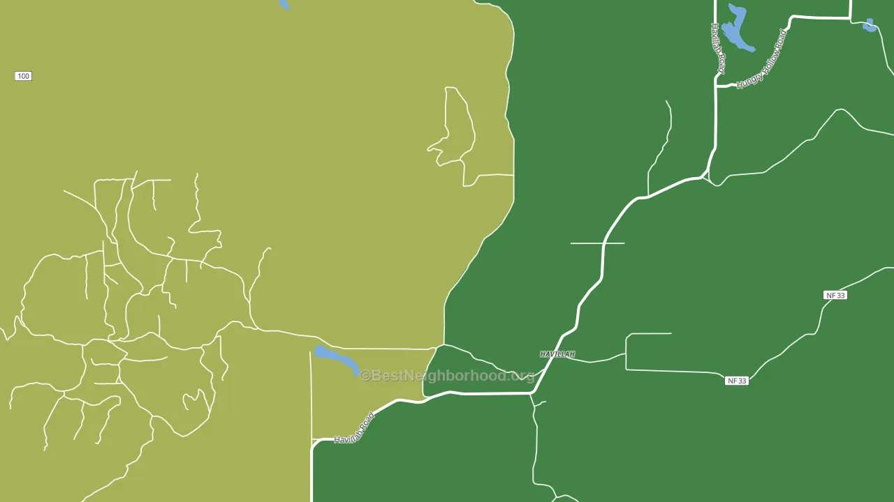 Havillah, WA block-group voter-turnout map