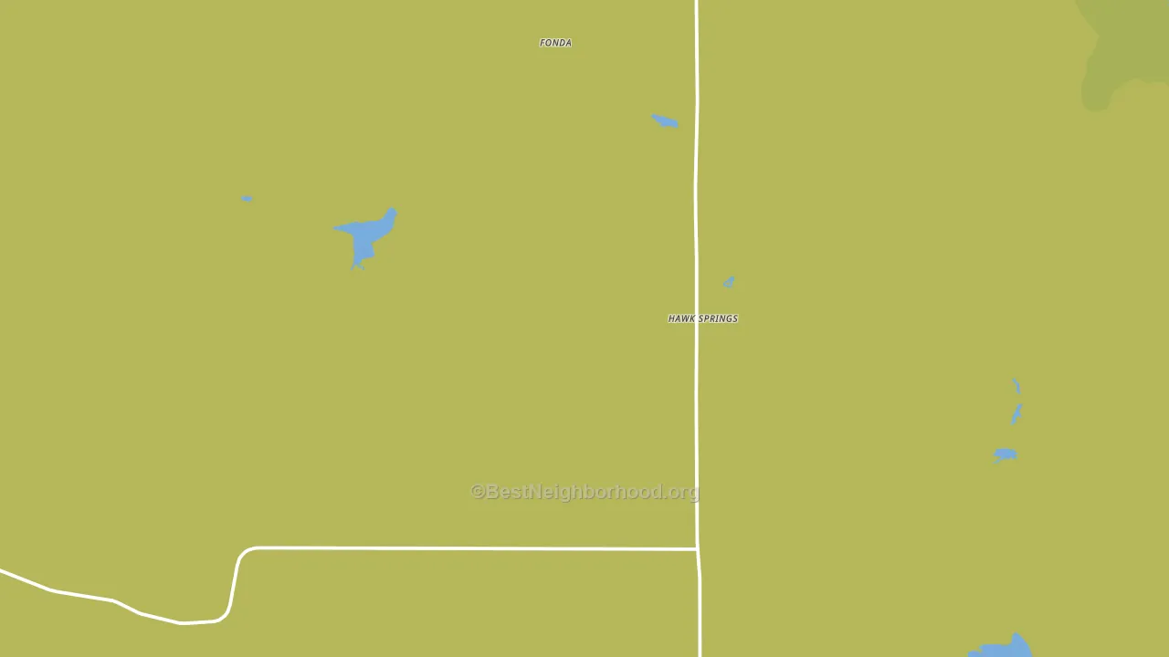 Hawk Springs, WY block-group voter-turnout map