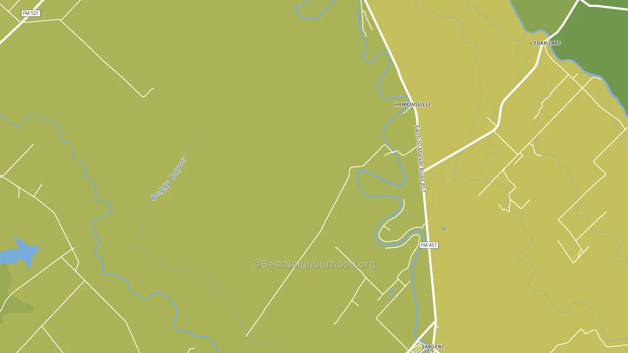 Hawkinsville, TX block-group voter-turnout map