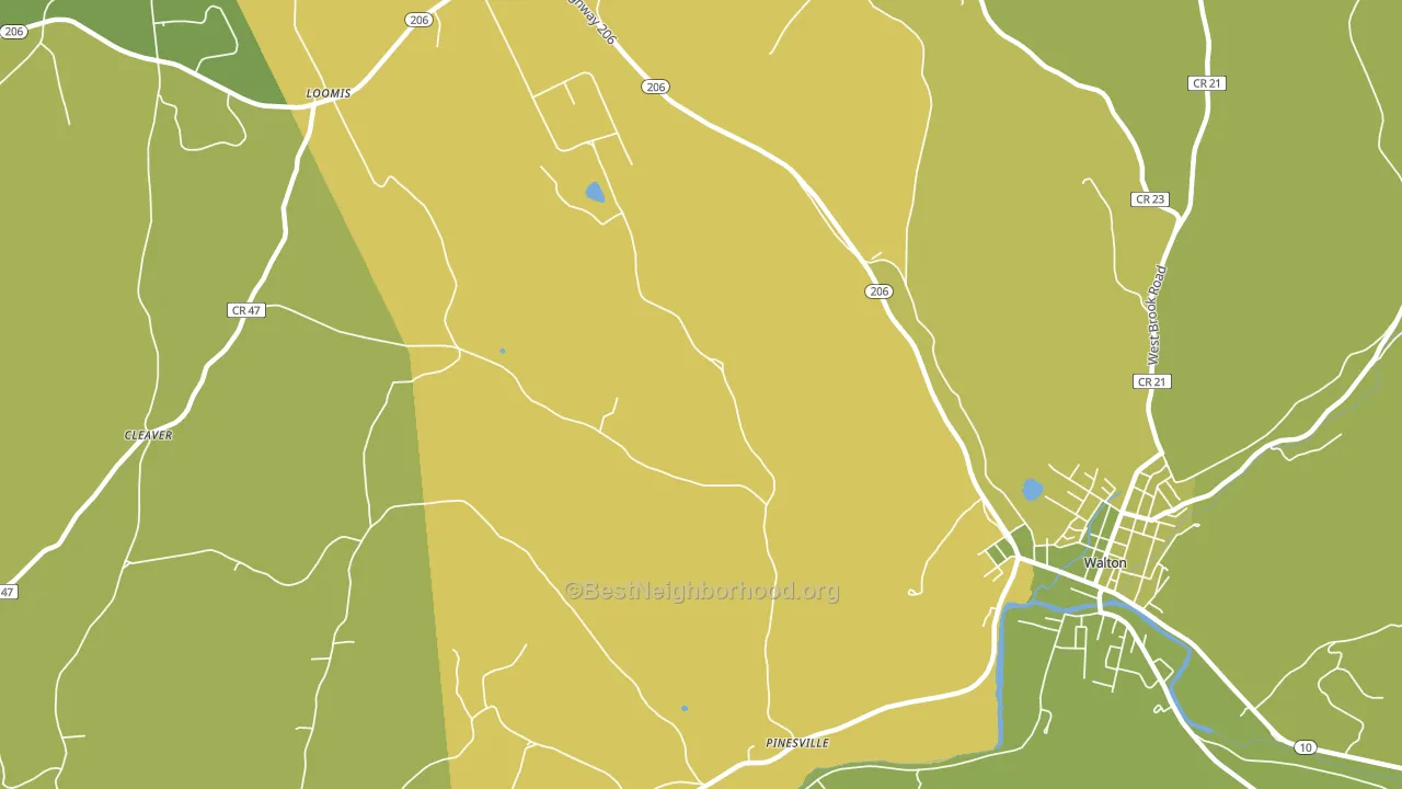 Hawleys, NY block-group voter-turnout map