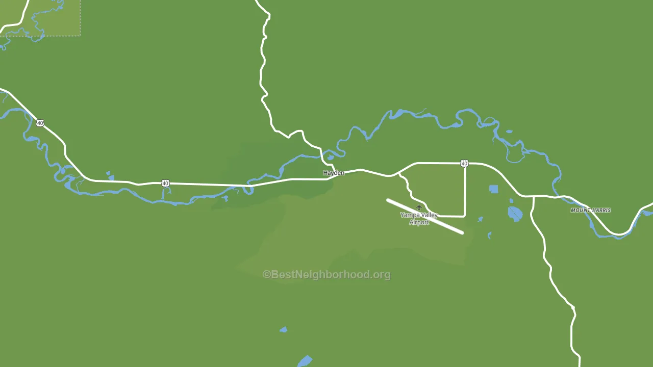 Hayden, CO block-group voter-turnout map