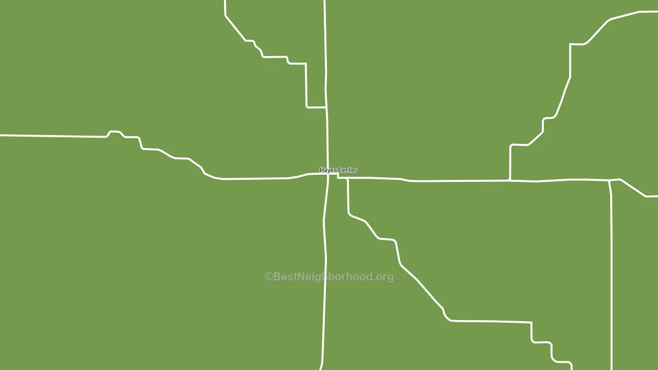 Hayes Center, NE block-group voter-turnout map