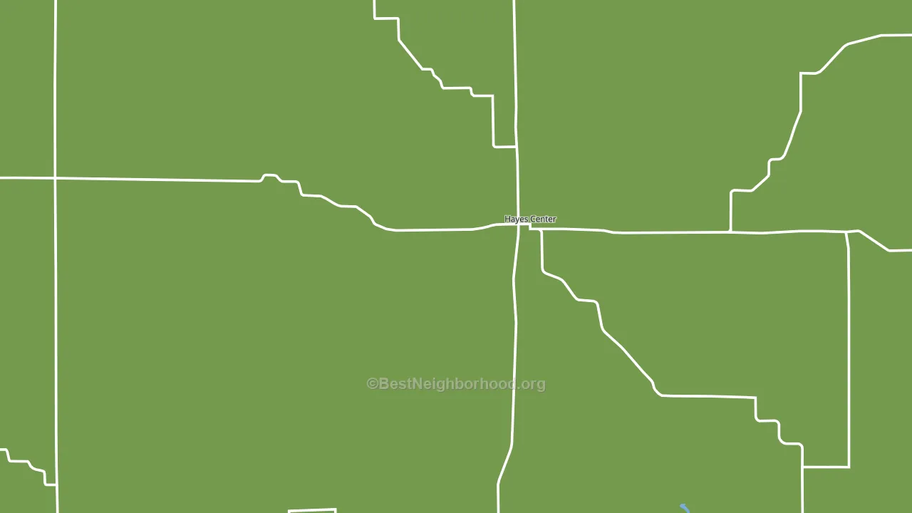 Hayes County, NE block-group voter-turnout map