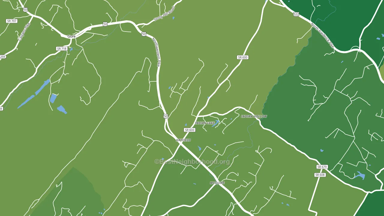 Hayfield, VA block-group voter-turnout map