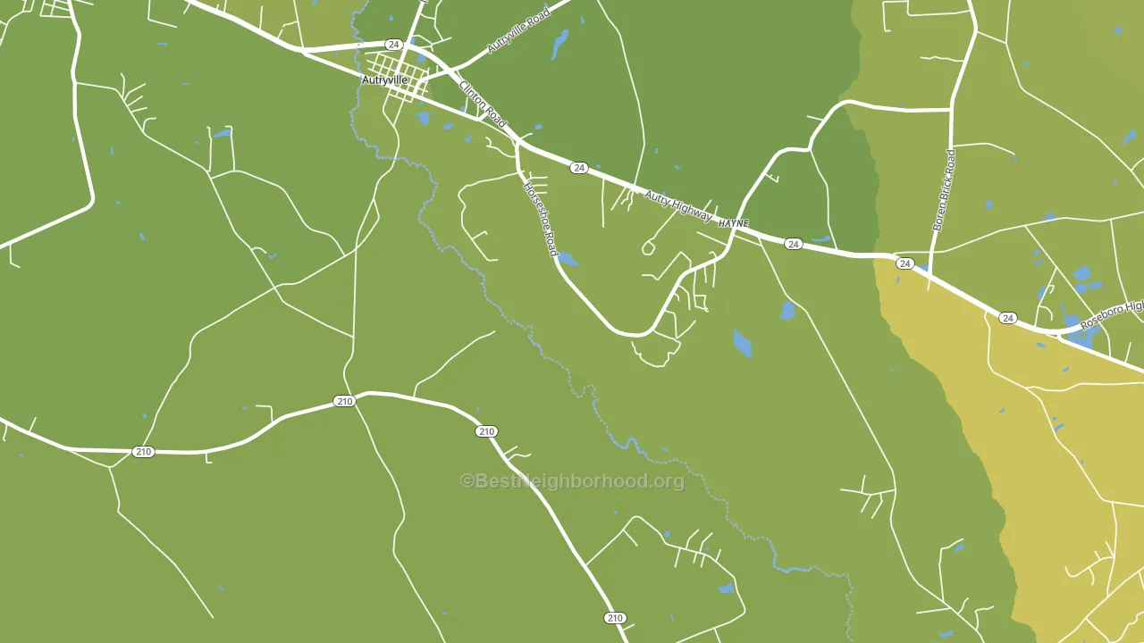 Hayne, NC block-group voter-turnout map